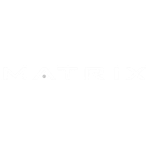 Das Markenemblem der Firma Matrix.